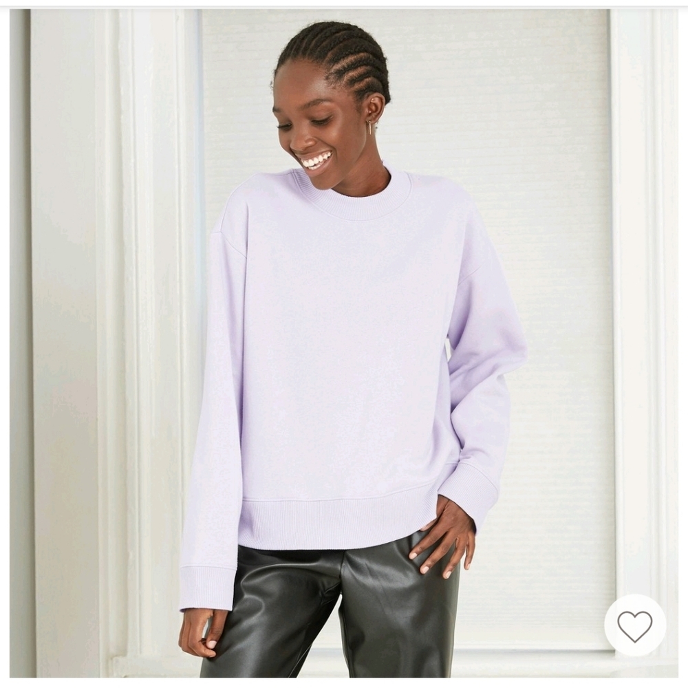 A New Day Lilac sweatshirt NWT Large
